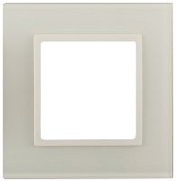 Рамка универсальная Эра Elegance 1-м. стекло слоновая кость/слоновая кость картинка